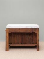 îlot Greta et table coulissante marbre blanc – Image 4