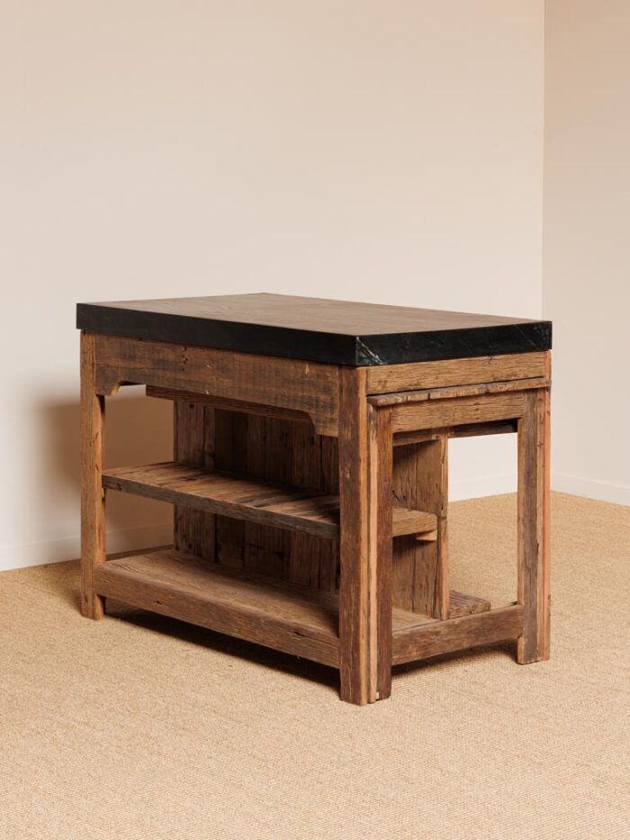 îlot Greta et table coulissante marbre noir – Image 7