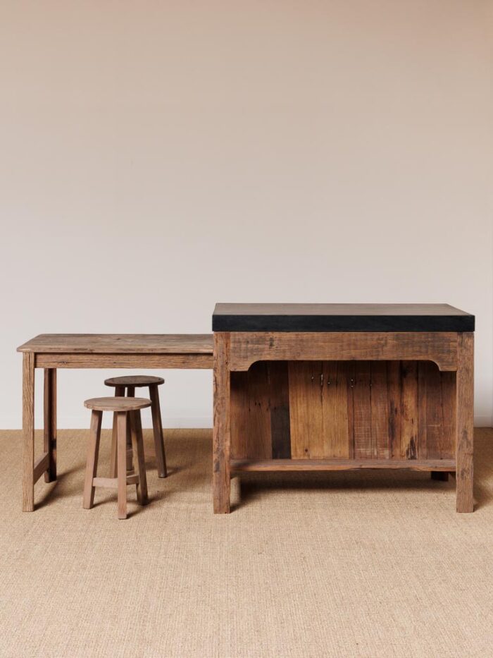 îlot Greta et table coulissante marbre noir – Image 4