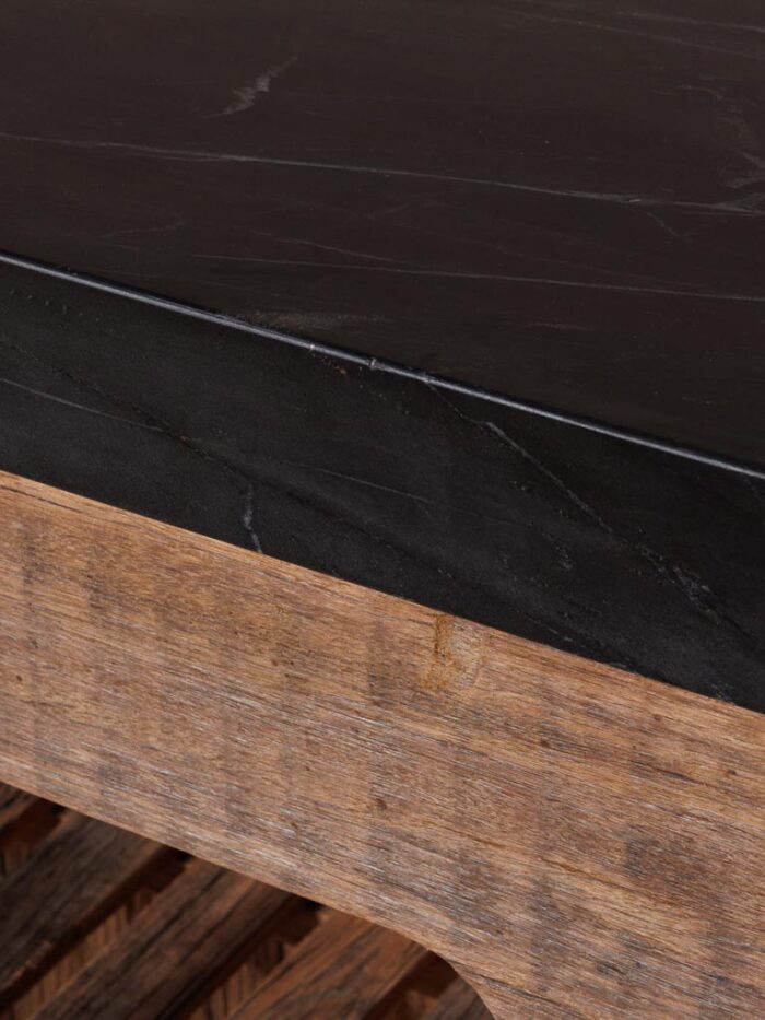 îlot Greta et table coulissante marbre noir – Image 3