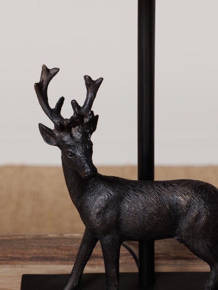 Lampe à poser cerf bronze – Image 3
