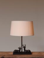 Lampe à poser cerf et biche couchés – Image 2
