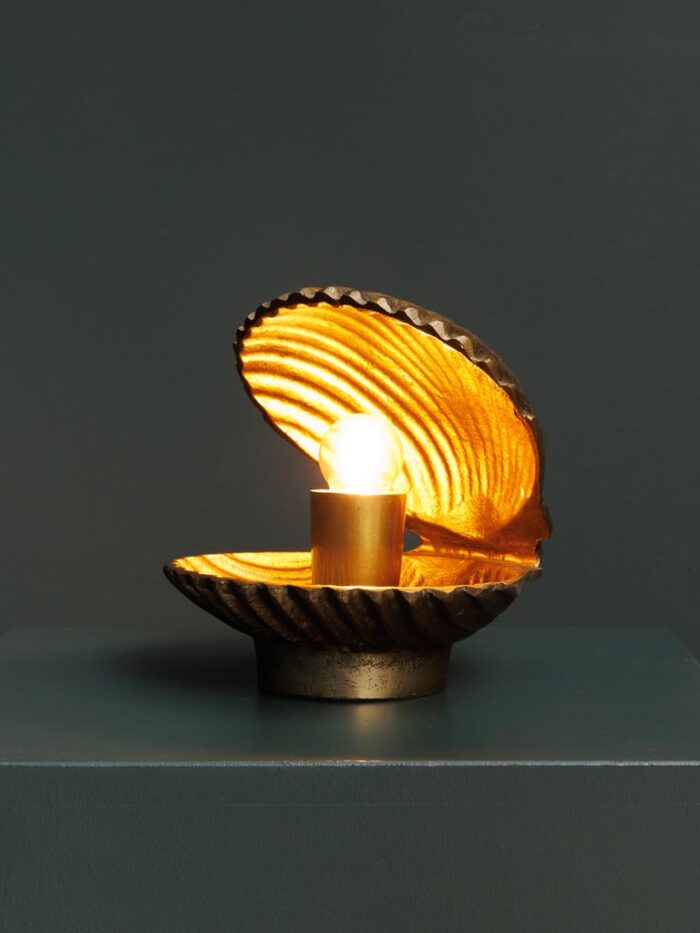 Lampe à poser coquillage doré Ariel – Image 4
