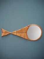 Miroir poisson en paille Chehoma