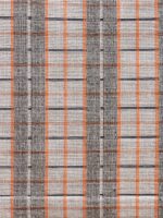 Petit tapis coton tressé orange et bleu – Image 2