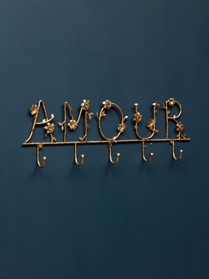 Porte manteau mural Amour fleuri – Image 2