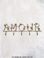 Porte manteau mural Amour fleuri Chehoma