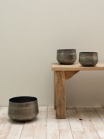 Set de 3 pots Serpentes métal argenté – Image 3