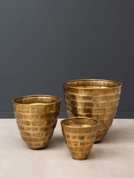 Set de 3 vasques martelées Loulé Chehoma