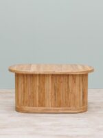 Table basse ovale rotin Barbade – Image 2