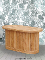 Table basse ovale rotin Barbade Chehoma