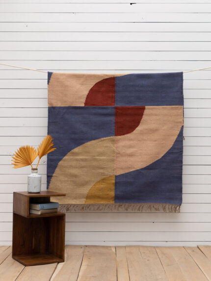Tapis Abstract laine et jute Chehoma