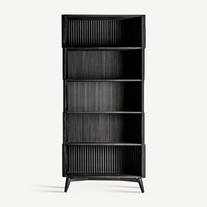 Bibliothèque Plissé Wood Black – Image 3