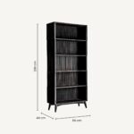 Bibliothèque Plissé Wood Black – Image 6