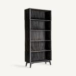 Bibliothèque Plissé Wood Black – Image 2