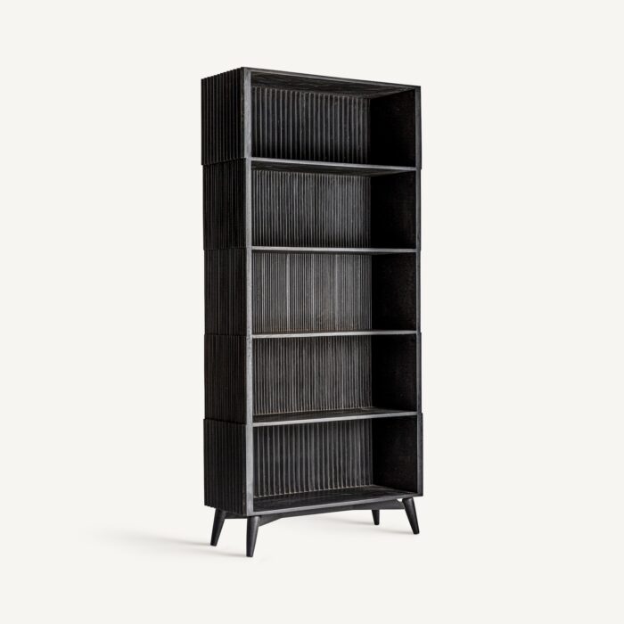Bibliothèque Plissé Wood Black – Image 2