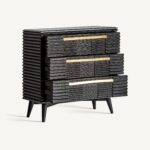 Commode Plissé Wood Black – Image 3