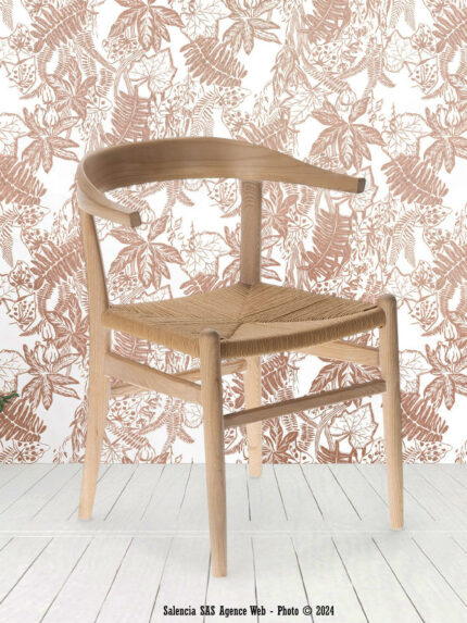 Fauteuil de Table Lyndon Naturel Athezza