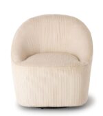Fauteuil Pivotant Viby Beige – Image 3