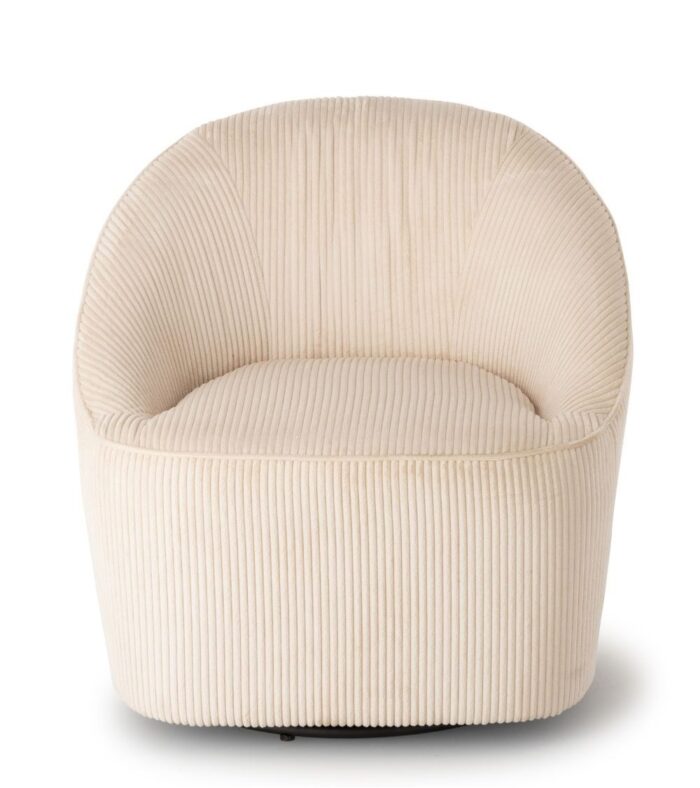 Fauteuil Pivotant Viby Beige – Image 3