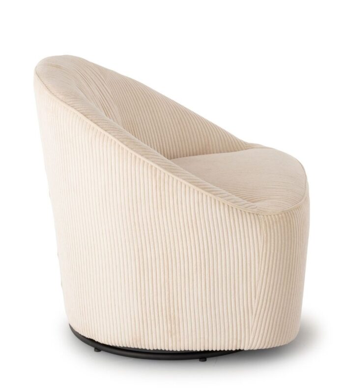 Fauteuil Pivotant Viby Beige – Image 4