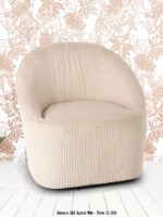 Fauteuil Pivotant Viby Beige Athezza