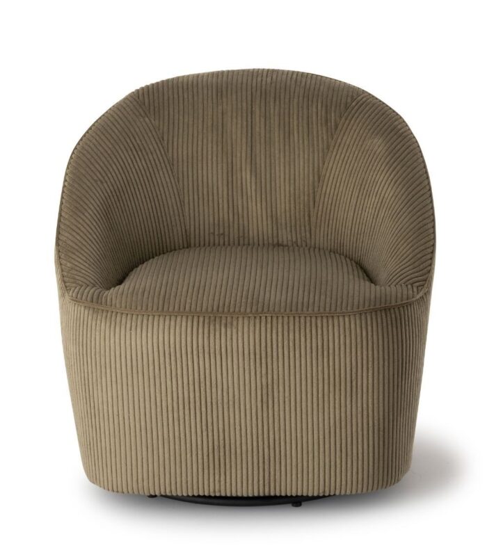 Fauteuil Pivotant Viby Kaki – Image 3
