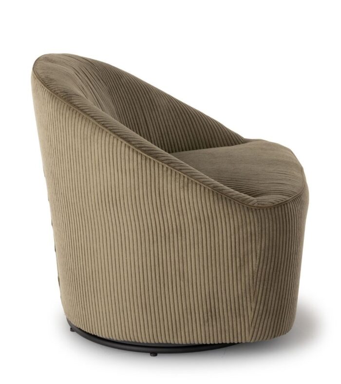 Fauteuil Pivotant Viby Kaki – Image 4
