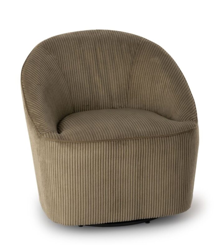 Fauteuil Pivotant Viby Kaki – Image 2