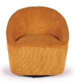 Fauteuil Pivotant Viby Ocre – Image 3