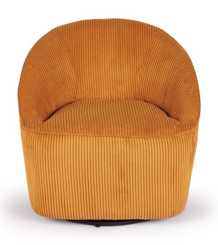 Fauteuil Pivotant Viby Ocre – Image 3