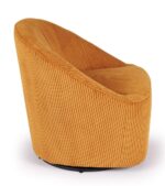 Fauteuil Pivotant Viby Ocre – Image 4