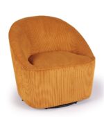 Fauteuil Pivotant Viby Ocre – Image 2
