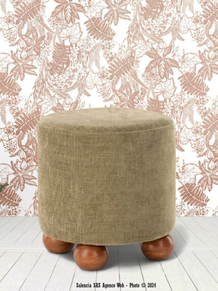 Tabouret Dakota Taupe Athezza