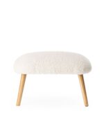 Tabouret Névez blanc bouclette – Image 3