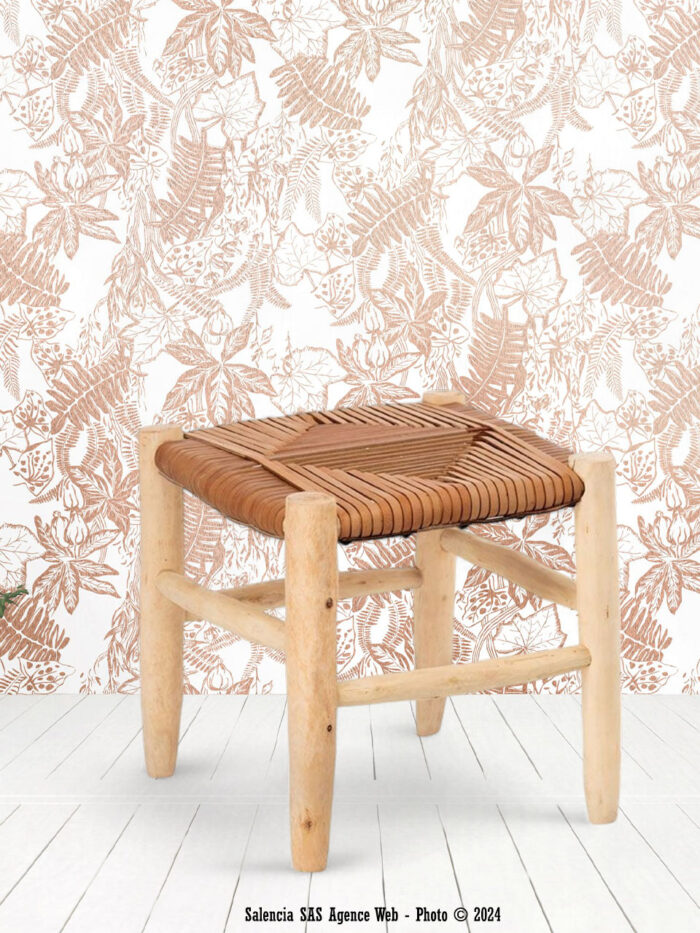 Tabouret Rhombus cuir Athezza