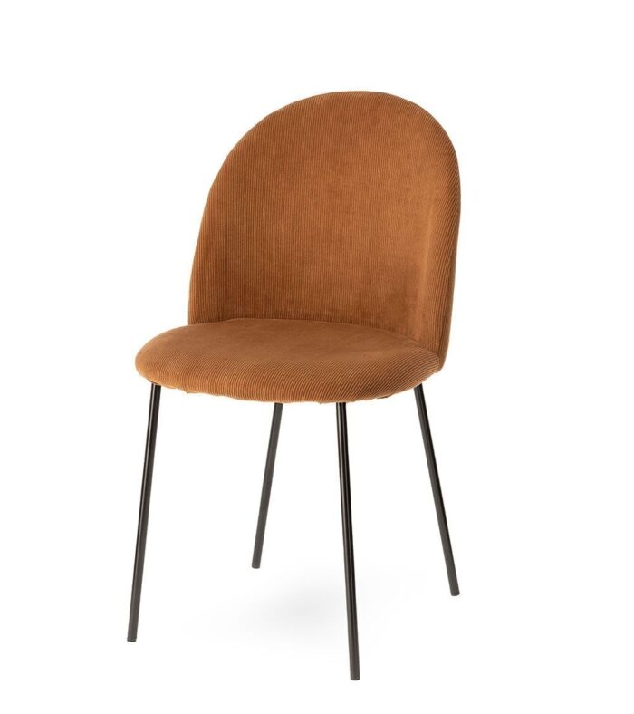 Chaise Abba velours orange Fox – Image 4
