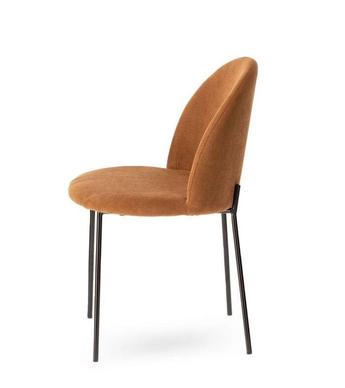 Chaise Abba velours orange Fox – Image 3
