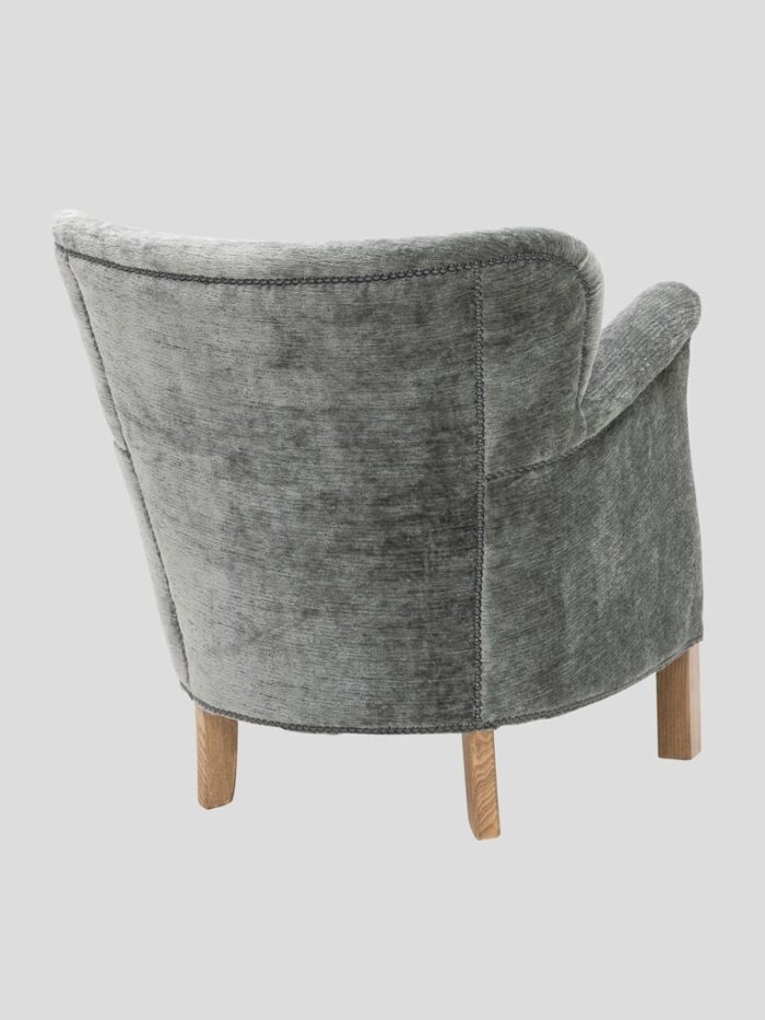 Fauteuil Turner velours émeraude – Image 3