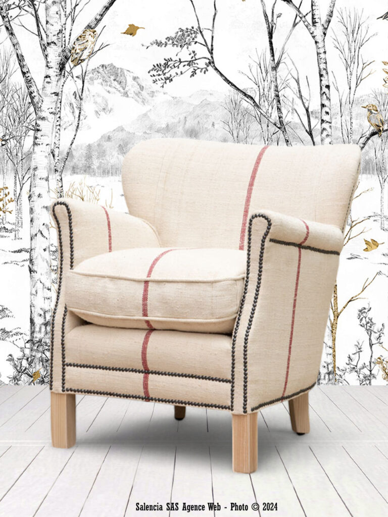 Fauteuil Turner sac à farine Chehoma