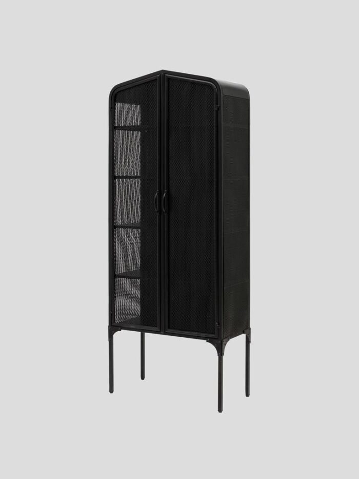 Armoire métal noir 2 portes Melbourne – Image 2