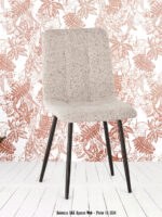 Chaise Manta Chiné Beige et Noir Athezza