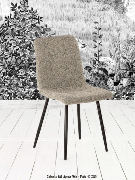 Chaise Manta Chiné Vert d'Eau Athezza
