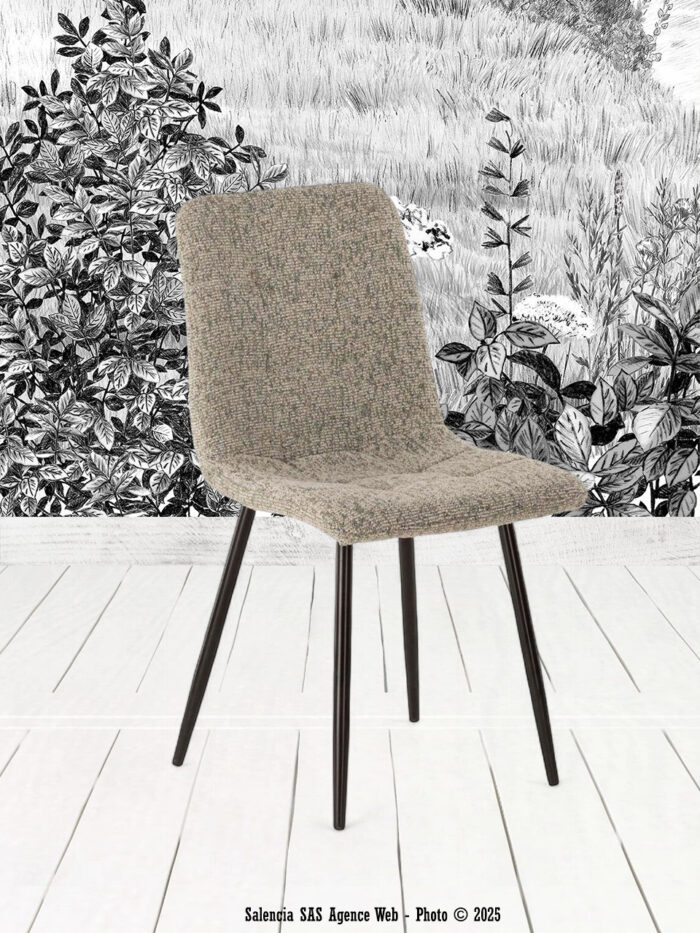Chaise Manta Chiné Vert d'Eau Athezza