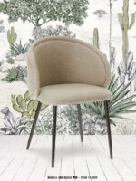 Fauteuil de Table Bari Beige Athezza