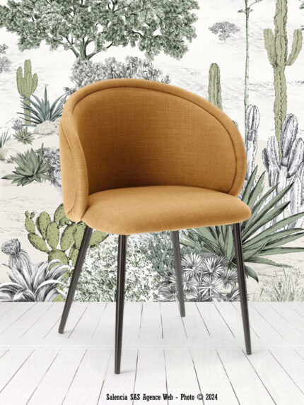 Fauteuil de Table Bari Moutarde Athezza