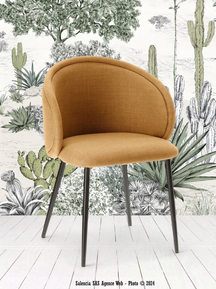 Fauteuil de Table Bari Moutarde Athezza