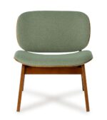 Fauteuil Kuji Vert Structure Bois – Image 3