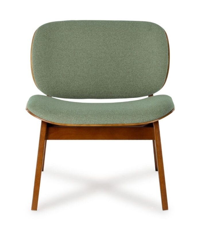 Fauteuil Kuji Vert Structure Bois – Image 3