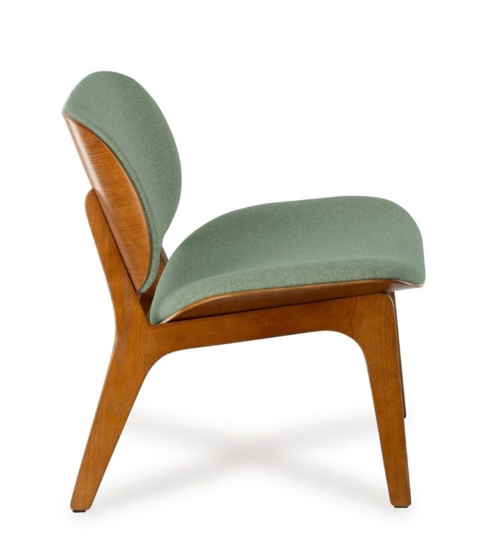 Fauteuil Kuji Vert Structure Bois – Image 4